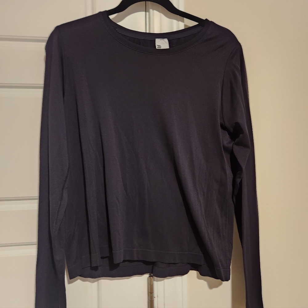 All in Motion Charcoal Dry Fit Long Sleeve Tee